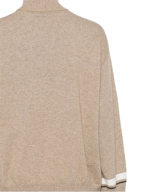 Beige cashmere knit Brunello Cucinelli | M12191203CC397